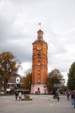  Vinnitsa 'daki ana meydandaki yangın kulesi.