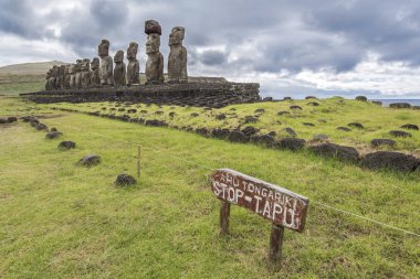Tongariki 'nin 15 moai' si