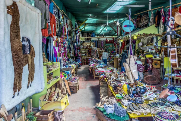 Typical artisanal market in the Angelmo district of Puerto Montt
