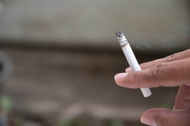 Erkekler parkta sigara içiyor..