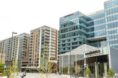 Denver, Colorado şehir merkezindeki Union İstasyonu yakınlarındaki Hotel Indigo'nun dış cephesi