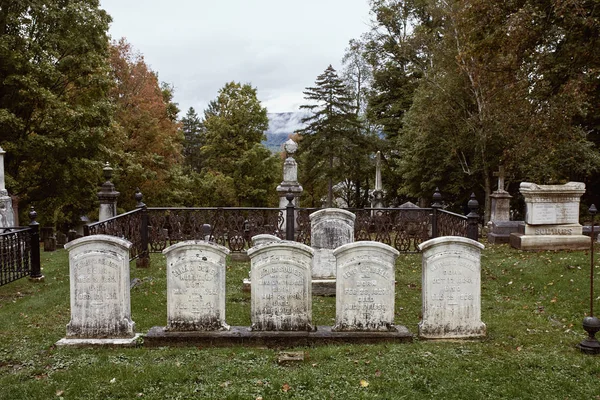 Bennington Vermont 1Er Octobre 2019 Cimetière Historique Bennington Centre Par — Photo