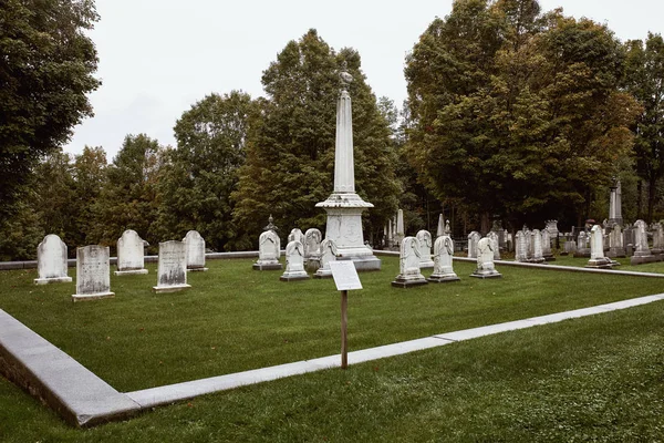 Bennington Vermont 1Er Octobre 2019 Cimetière Historique Bennington Centre Par — Photo