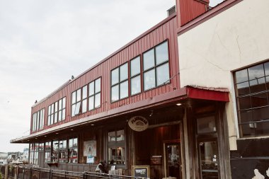 Portland, Maine - 26 Eylül 2019: Portland 'ın Eski Liman Bölgesi, Maine.
