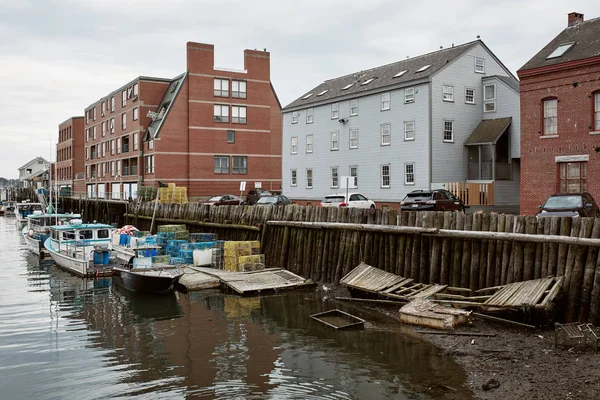 Portland Maine Septiembre 2019 Muelle Pesca Comercial Distrito Old Port — Foto de Stock