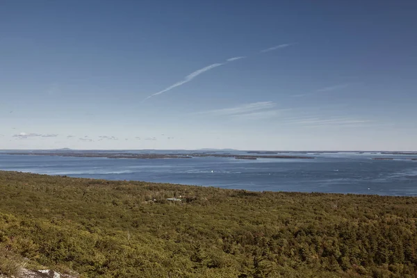 Con Vistas Bahía Penobscot Desde Cima Del Monte Battie Camden — Foto de Stock