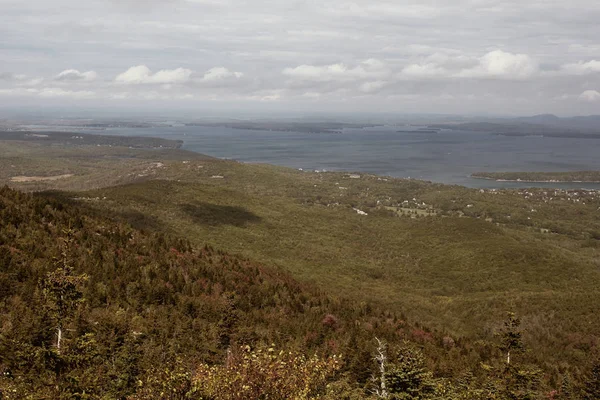 Uitzicht Vanaf Top Van Cadillac Mountain Frenchman Bay Acadia National — Stockfoto