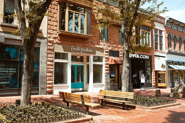 Boulder Colorado Mai 2020 Commerces Commerces Restaurants Long Pearl Street — Photo