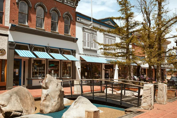 Boulder Colorado Mayo 2020 Zona Juegos Para Niños Con Rocas — Foto de Stock