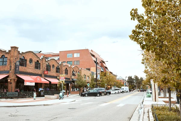 Boulder Colorado Mei 2020 Winkels Bedrijven Restaurants Langs Pearl Street — Stockfoto