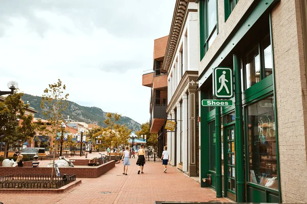 Boulder Colorado Mai 2020 Commerces Commerces Restaurants Long Pearl Street — Photo