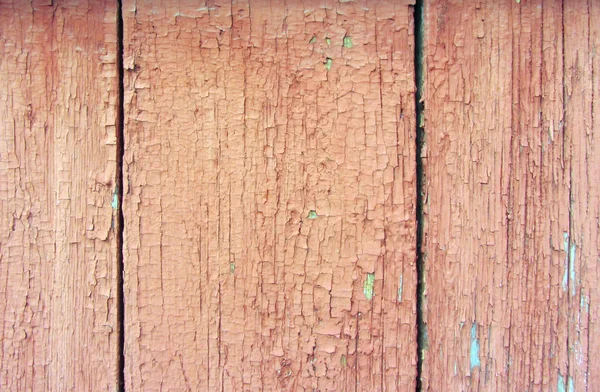Parete da assi di legno con tracce di vernice — Foto Stock