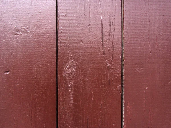 Wall from wooden planks with glossy paint — Stock Photo, Image