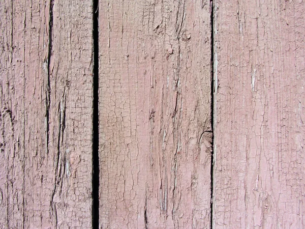 Wall from wooden planks with paint traces — Stock Photo, Image