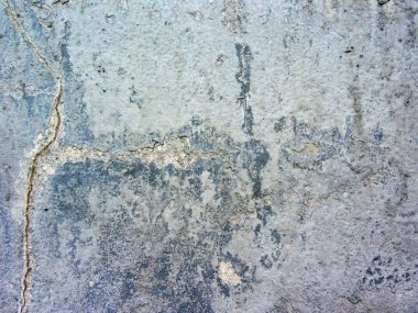 Birden fazla onarım izleri ile katmanlı tuğla duvar. Ayrışma sıva, harç, çimento. Boyalı brickwall arka plan dokusu.