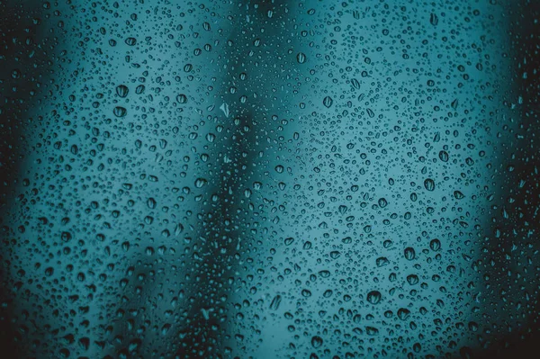 Azul ciano gota de água textura de fundo — Fotografia de Stock
