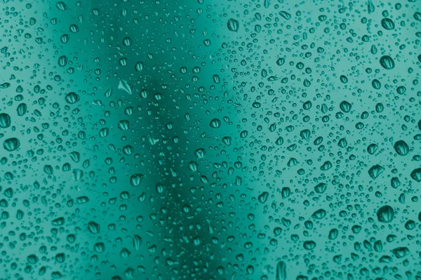 Textura de fondo de gotita de agua azul cian —  Fotos de Stock