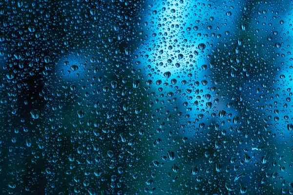 Water droplets on the glass. Drops of water. — Stock Photo, Image