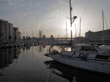  Demiryolu stati ile Ostend marina 