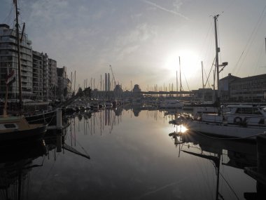  Demiryolu stati ile Ostend marina 