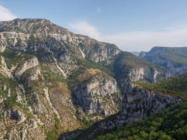 Fransa'da Gorge du Verdon bir görünüm.