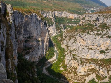 Fransa'da Gorge du Verdon bir görünüm.