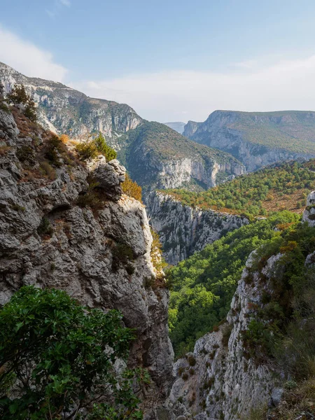 Una vista de la Garganta del Verdon en Francia . — Foto de Stock