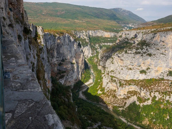 Una vista de la Garganta del Verdon en Francia . — Foto de Stock