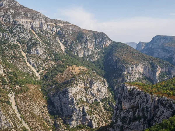 Fransa'da Gorge du Verdon bir görünüm.