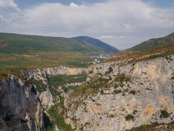 Pohled na strž du Verdon ve Francii. — Stock fotografie