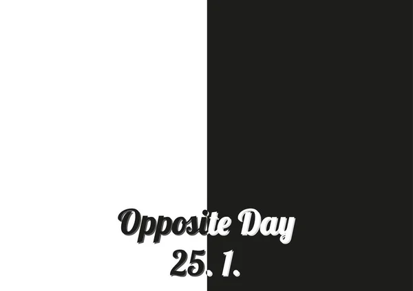 Simple Black White Poster Special Holiday Day Held January Every — Stock Vector