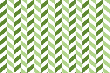 Dikişsiz desen - koyu ve açık yeşil çizgiler beyaz arka planda, köşeleri taklit karşısında (oblik) çekik