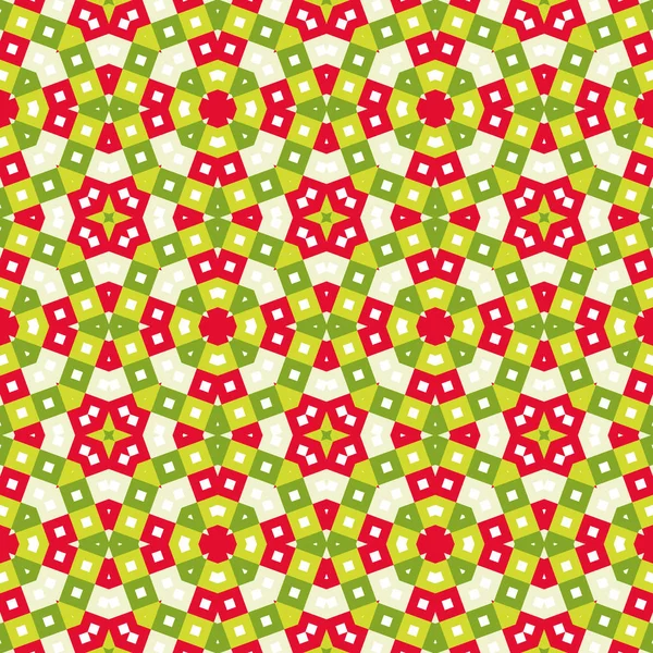 Nahtlose Fliesenmuster Hintergrund Lebendigen Festlichen Weihnachtsfarben Kaleidoskop Stil Weihnachtsfarben Hell — Stockfoto