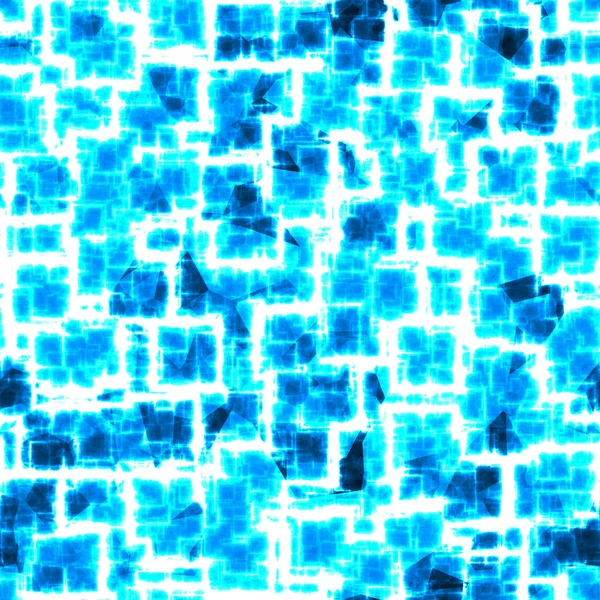 Bezproblémové Vzorkem Odstínech Modré Neon Bílá Zářící Linky Abstraktní Pozadí — Stock fotografie