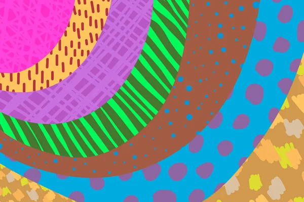 Yaratıcı sanat arka plan el canlı renklerde çizilmiş. Kolaj. Vektör. Afiş afiş kartı kapak davetiye pankart broşürü veya üstbilgi için dokular