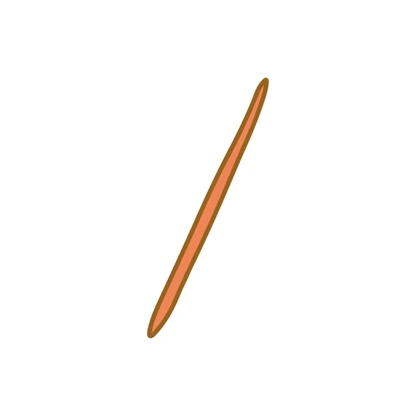 Toothpick hand drawn vector ullistration in cartoon style — Stock Vector