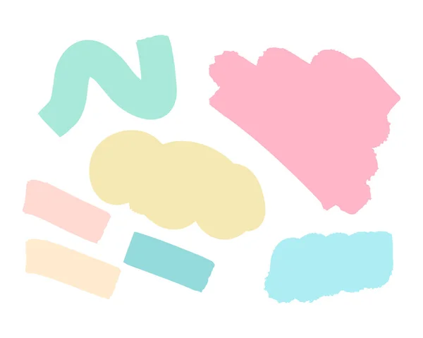 Pastel Δημιουργικό Χέρι Που Διανυσματικά Σημεία Αφηρημένο Στυλ Τρυφερά Χρώματα — Διανυσματικό Αρχείο