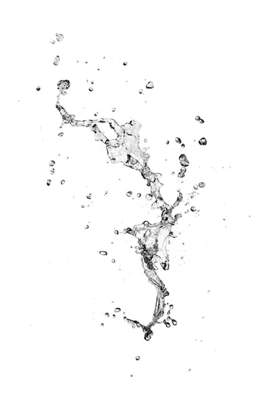 Odrobina Białym Tle Białym Tle Szczegół Woda — Zdjęcie stockowe