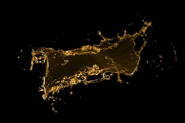 Mavi su sıçraması beyaz arkaplanda izole edildi