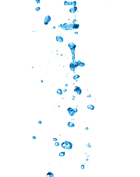 Πιτσιλιές νερού σε λευκό φόντο — Φωτογραφία Αρχείου