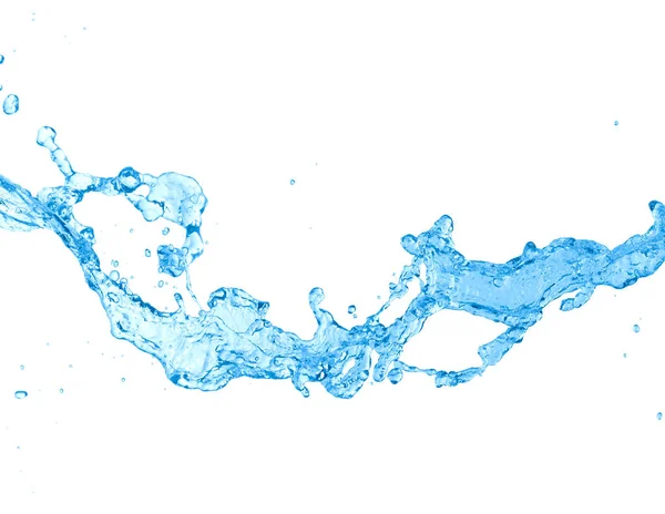 Νερό splash απομονώνονται σε λευκό φόντο — Φωτογραφία Αρχείου