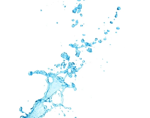Water Splash Isolated White Background — Stock Photo, Image