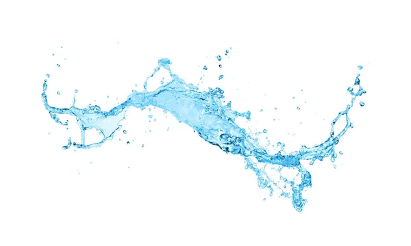 Всплеск Воды Изолирован Белом Фоне — стоковое фото