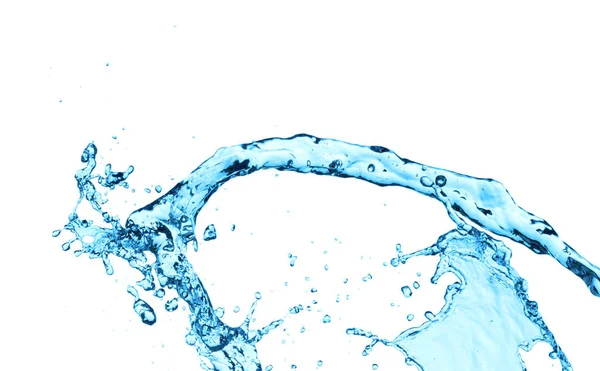 Vatten stänk isolera på vit bakgrund — Stockfoto