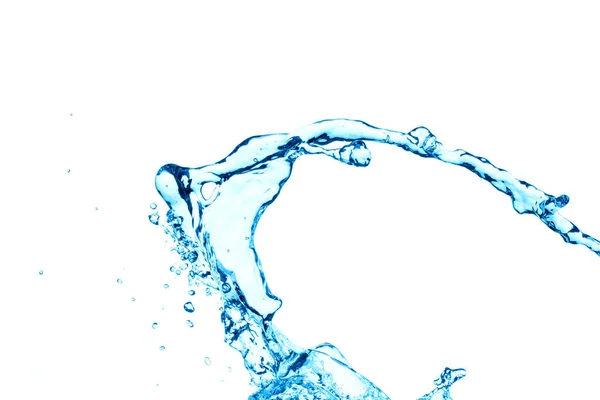 Woda rozchlapać wyizolować na białym tle — Zdjęcie stockowe
