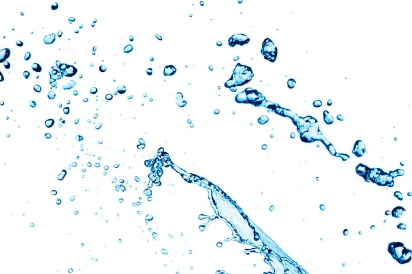 Water Splash isoleren op witte achtergrond — Stockfoto