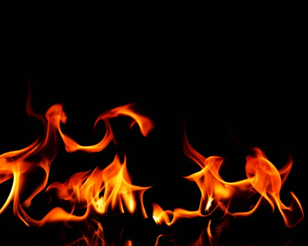 Pozadí plamenů ohně — Stock fotografie