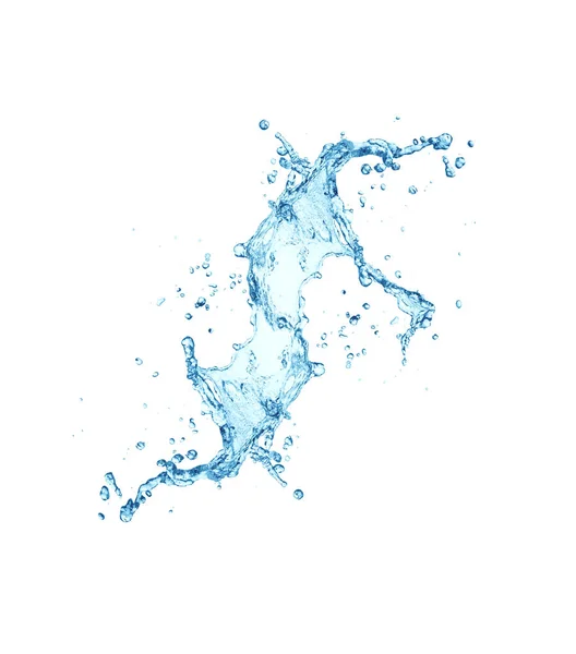 Apă Splash izolat pe fundal alb — Fotografie, imagine de stoc