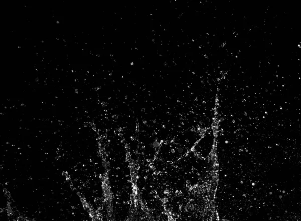 Water Splash On black Background — Stock Photo, Image