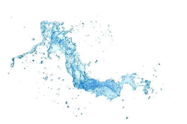 Respingo de água no fundo branco — Fotografia de Stock